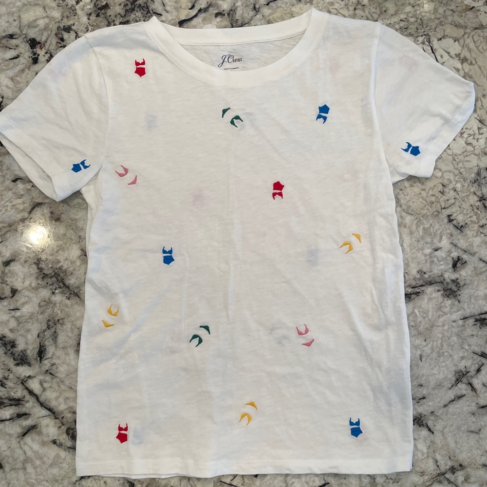 Women’s J.Crew Bikini Graphic Tee. Size small.